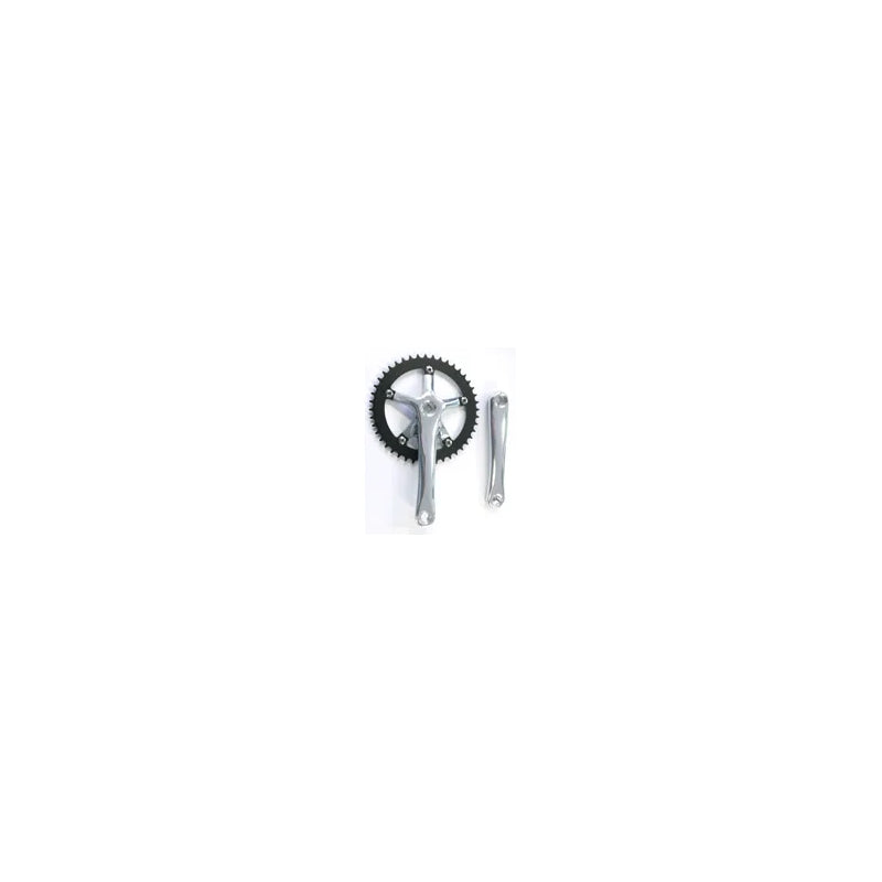 Bikelane Single Chainwheel Set 3/32 X 44T Alloy Black Alloy 170MM Silver Crank