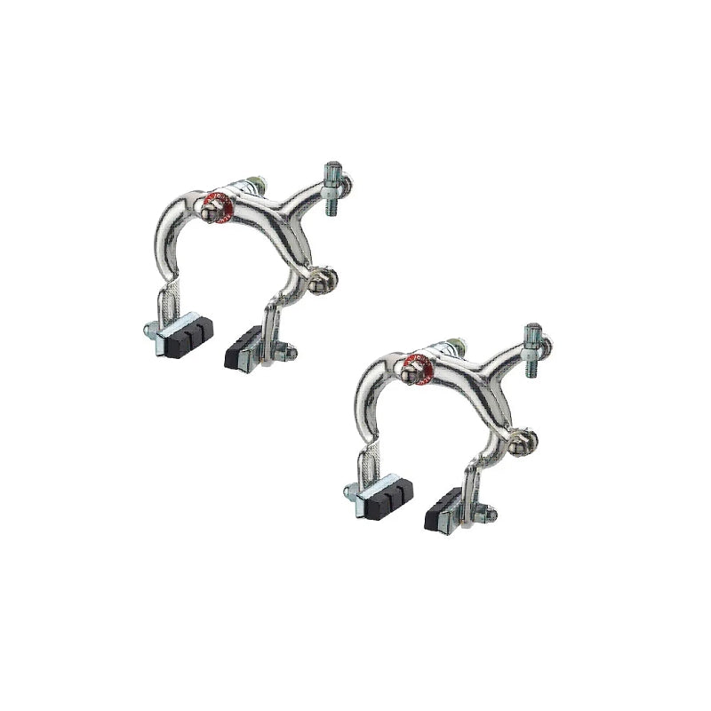 Brake - Caliper Road Brake Set 52-72MM Reach Single Pivot Alloy Nutted Silver (front & Rear)