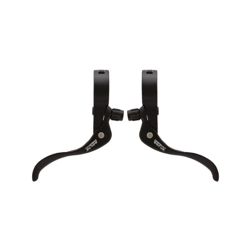 Brake Levers - Tektro Inline Brake Levers 31.8MM Clamp For Road & Cyclo X Bikes Alloy Hinged Silver