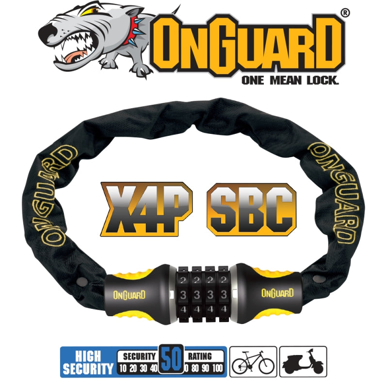 On Guard Chain Lock Mastiff Combo 120CM X 4MM