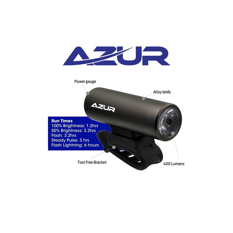 Azur Usb Mars 400 Lumens Head Light