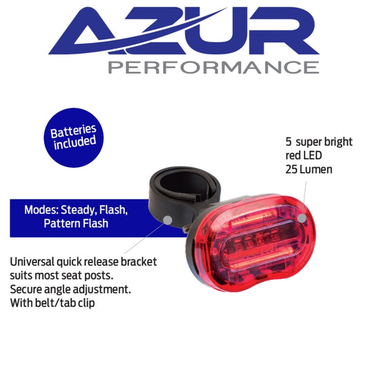 Azur Azur Battery Tail Light 25L (50)(10)