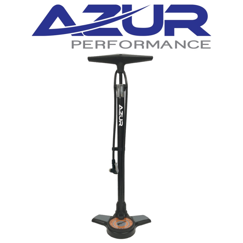 Azur Azur Jumbo Gauge Floor Pump Clever Valve
