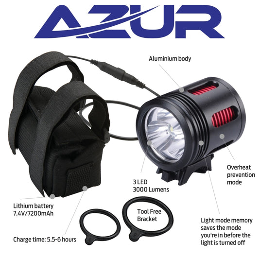 Azur Titan Headlight 3000L