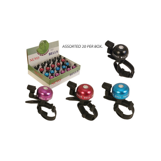 Nuvo Bell Alloy Uni Fit 5 Each Black/blue/purple/red
