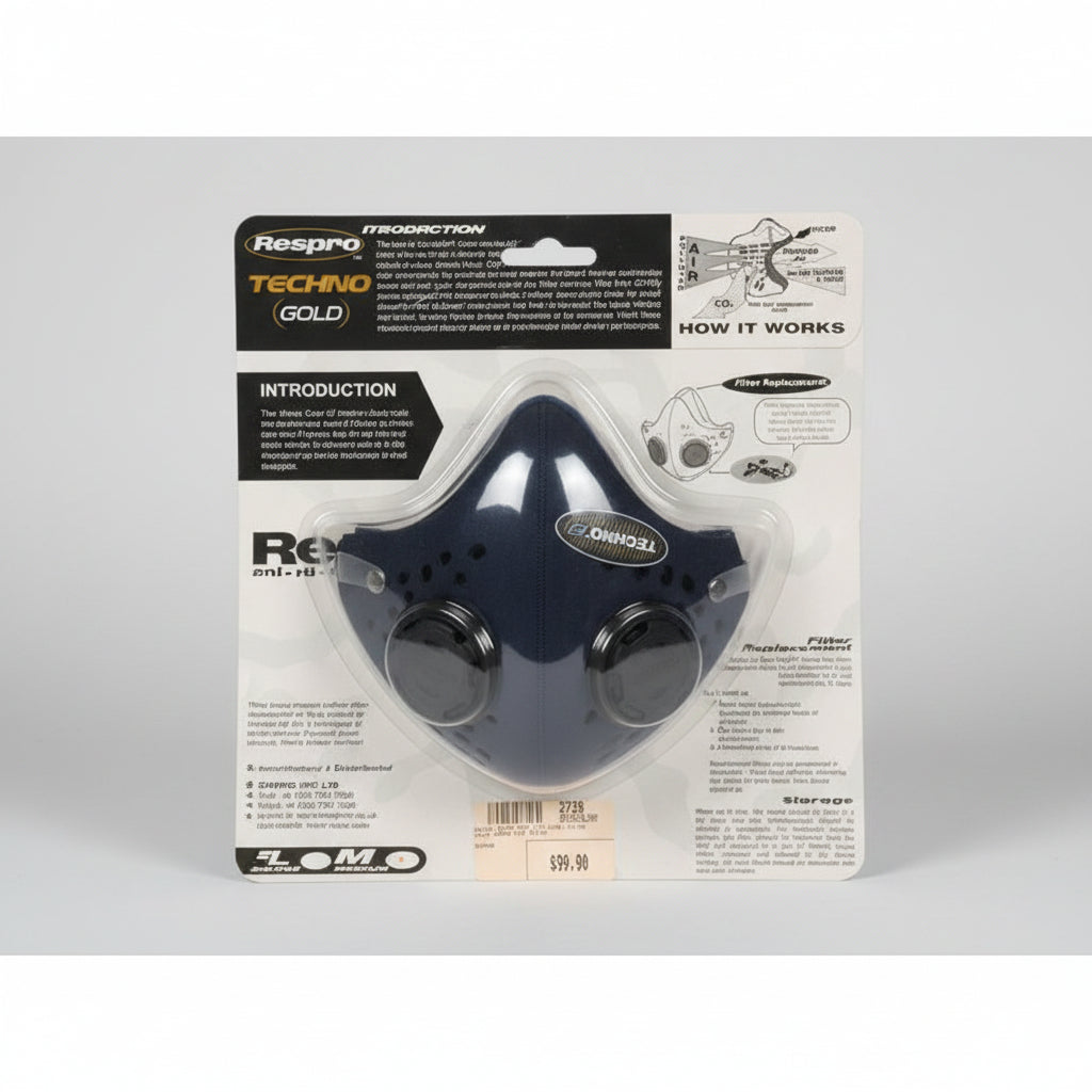 Respro Techno Mask With Combi Filter Black Respro Size Medium