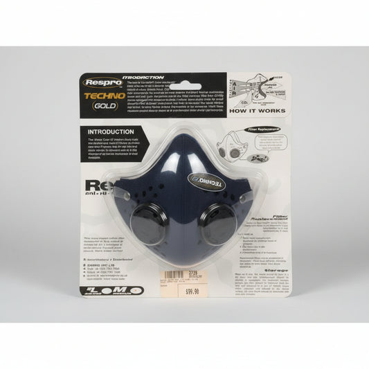 Respro Techno Mask With Combi Filter Black Respro Size Medium