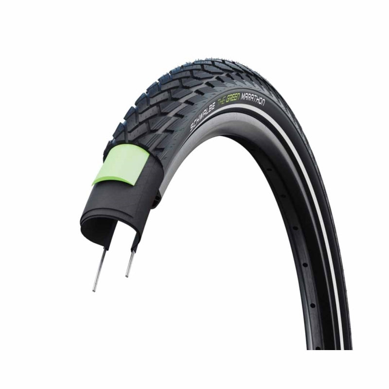 Schwalbe Green Marathon 700X32C 28X1.25 Tube Black+reflex