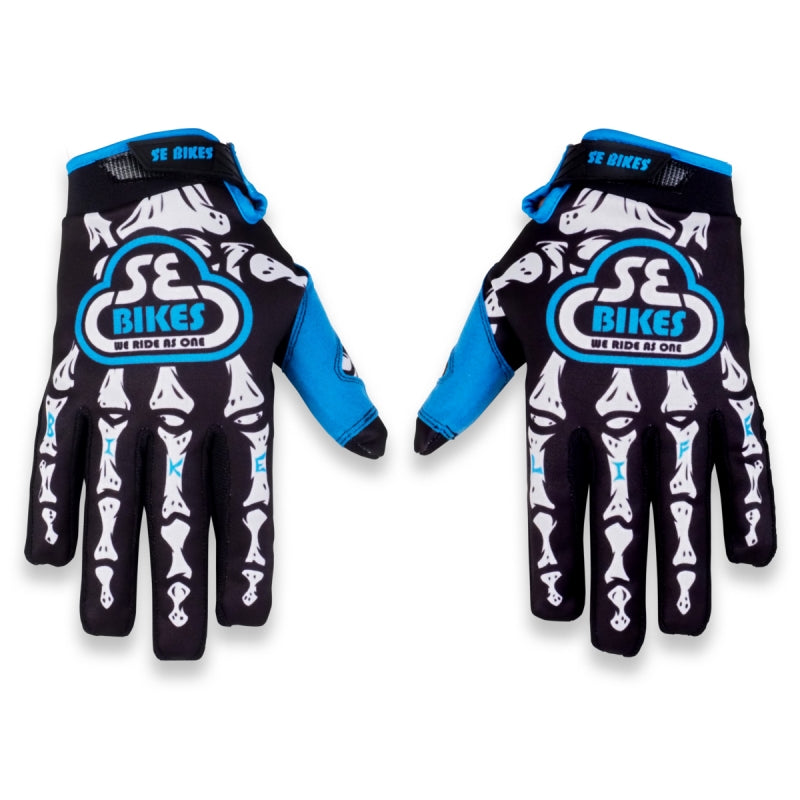 SE Bikes Skeleton Fingers Gloves XL