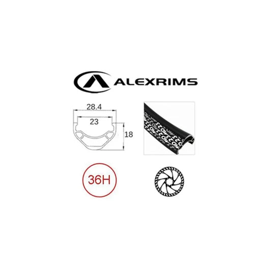 Alexrims Rim:alex MD23 36H 700C/29