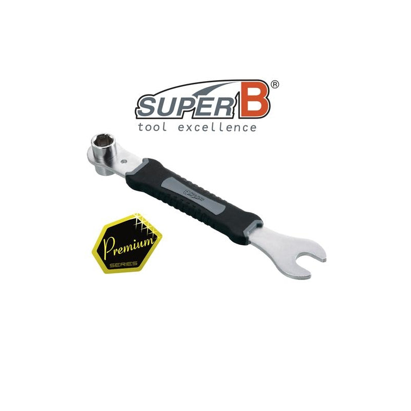 Super B Superb Multi Pedal Wrench 14/15M Socket