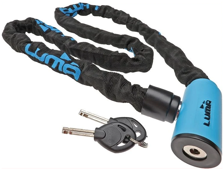 Lock With Blue Highlights Key Lock Chain 5MM W/cover 1000MM Luma NO1 Lock Brand In Spain